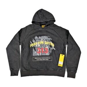 GFTD LA Hoodie Mens Small Black‎ Washed Gifted Los Angeles Heavyweight 313 NWT